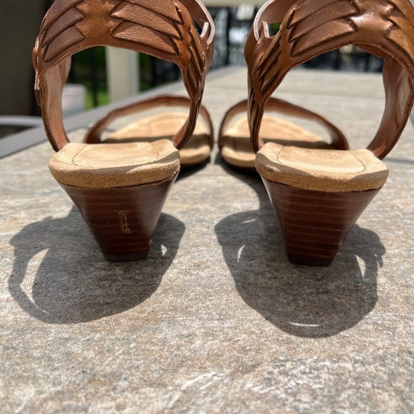 Ralph Lauren Carmel Ankle Strap Wedge Sandals - Picture 6 of 13